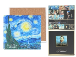 Podkładka ceramiczna - V. van Gogh, Gwiaździsta noc (CARMANI)