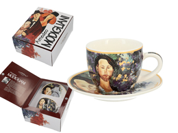 Taza de café expreso con platillo - A. Modigliani, Leopold Zborowski (CARMANI)