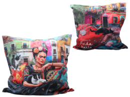 Poduszka z wypełnieniem/suwak - inspirowane malarstwem F. Kahlo (CARMANI)