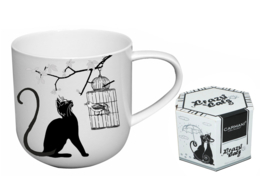 Mug - Cat world, Cat with a bird (CARMANI)