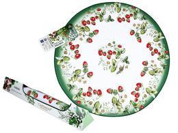 Round table pad - Wild strawberry (CARMANI)