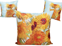 Pillow with filling/zip - V. van Gogh, Sunflowers (CARMANI)