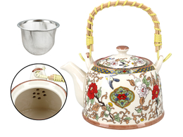 Ceramic teapot with infuser