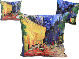 Pillow with filling/zip - V. van Gogh, Cafe terrace at night (CARMANI)