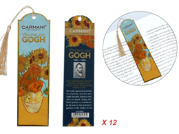 Set of 12 bookmarks - V. van Gogh, Sunflowers (CARMANI)