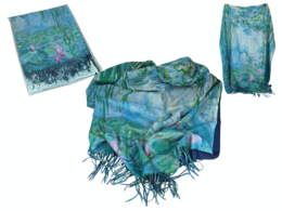 Shawl - C. Monet, Water lilies (CARMANI)