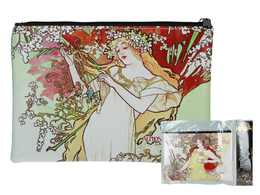 Cosmetic bag - A. Mucha, Spring (CARMANI)