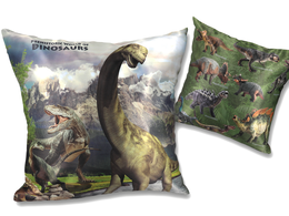 Pillow with filling/zip - Prehistoric World of Dinosaurs (CARMANI)