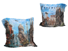 Pillow with filling/zipper - inspired by the painting of A. Gaudi (CARMANI)