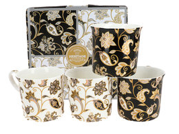 Set of 4 mugs - Jacobean (FBCh)