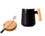 Mug with wooden lid, handle and spoon (2 colour options)