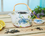 Czajnik ceramiczny z zaparzaczem - Bez (CARMANI)