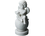 Figurine - Angel sitting on a sphere (Greek alabaster)