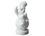 Figurine - Angel sitting on a sphere (Greek alabaster)