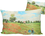 Almohada con relleno/cremallera (grande) - Claude Monet, Campo de amapolas (CARMANI)