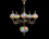 Lampa sufitowa - sześć kloszy, wielokolorowe
