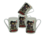 Set of 4 mugs - Bug Art Cat