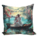 Almohada con relleno/cremallera - C. Monet, Mujer y hombre en un barco (CARMANI)