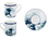 Set aus Tasse und Untertasse - Hokusai Katsushika, Die große Welle in Kanagawa (CARMANI)